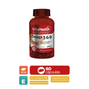 VitaHealth Ômega 3-6-9 - AJUDA NO EQUILIBRIO EMOCIONAL E NA SAUDE DAS ARTICULAÇÕES - Imagem 1
