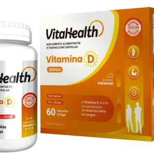 VitaHealth Vitamina D- MELHORAS DOS SISTEMAS IMUNOLOGICOS E PREVENÇÃO DE DEPRESSÃO E ANSIEDADE - Imagem 1