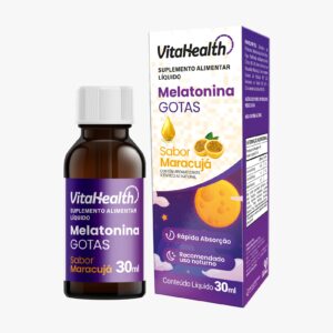 VitalHealth Melatonina Gotas Sabor Maracujá 30ml - Imagem 1